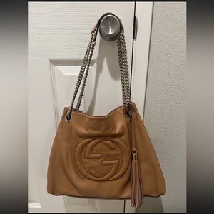 Gucci leather soho shoulder handbag